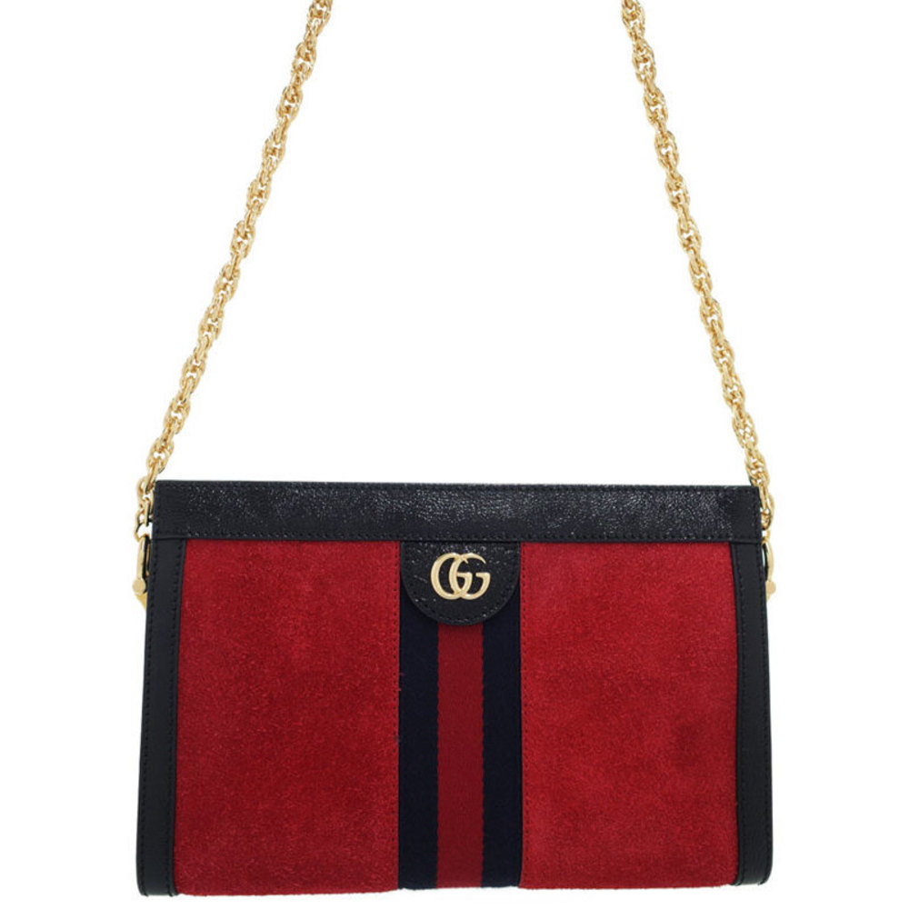 Gucci Small Bag Chain Shoulder Bag Red Black